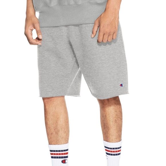 Champion Reverse Weave Classic Logo Fleece Shorts Grey Extra Small XS New - Picture 4 of 9
